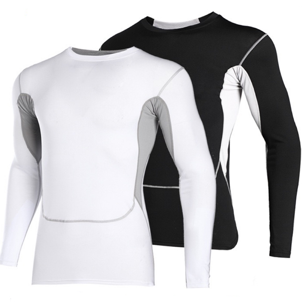 Running Gear Quick Dry - Men's Thermal Compression Shirts Long Sleeve
