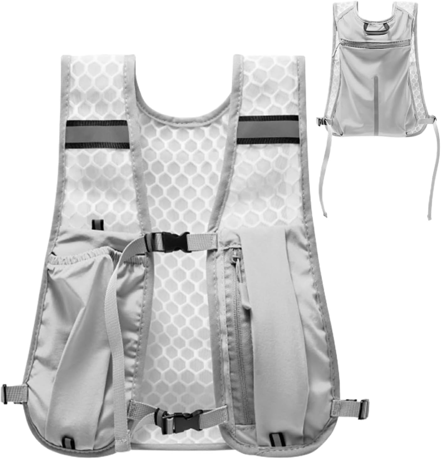 Reflective Running Jacket - Running Vest for Marathon Trail Lightweight