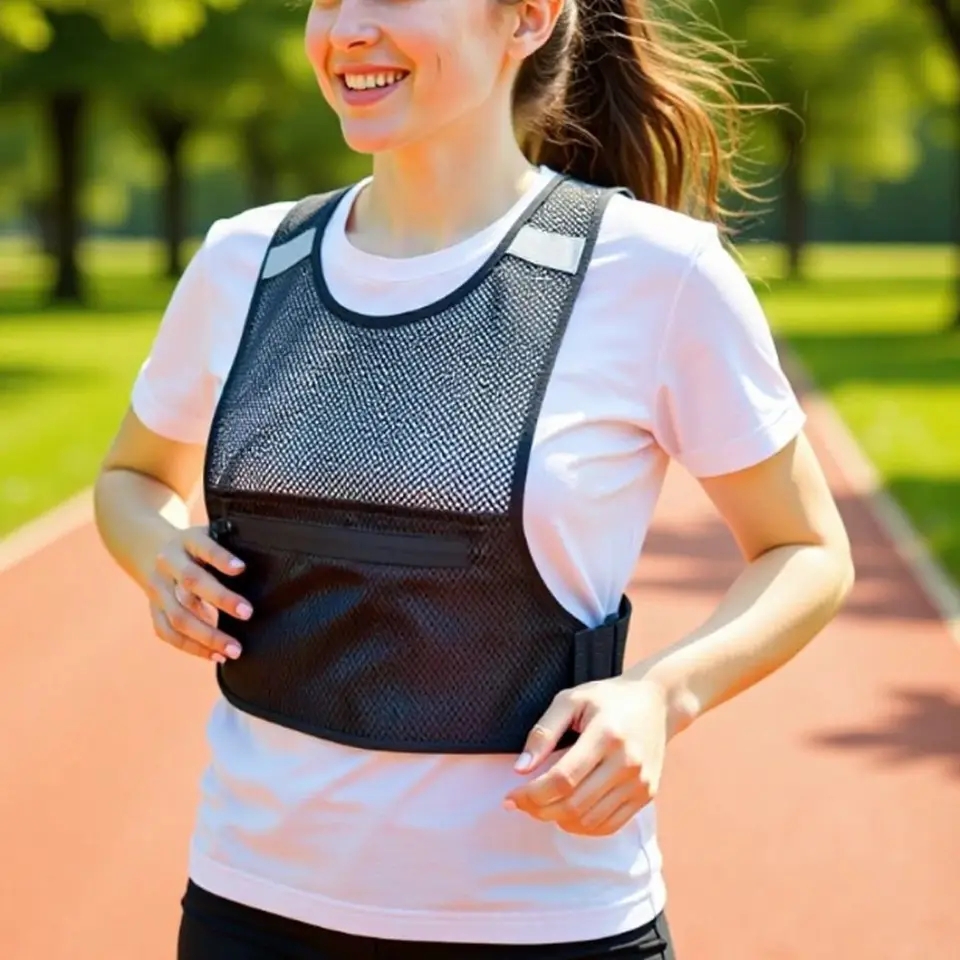 Reflective Running Jacket - High Visibility Reflective Vest Bag Security