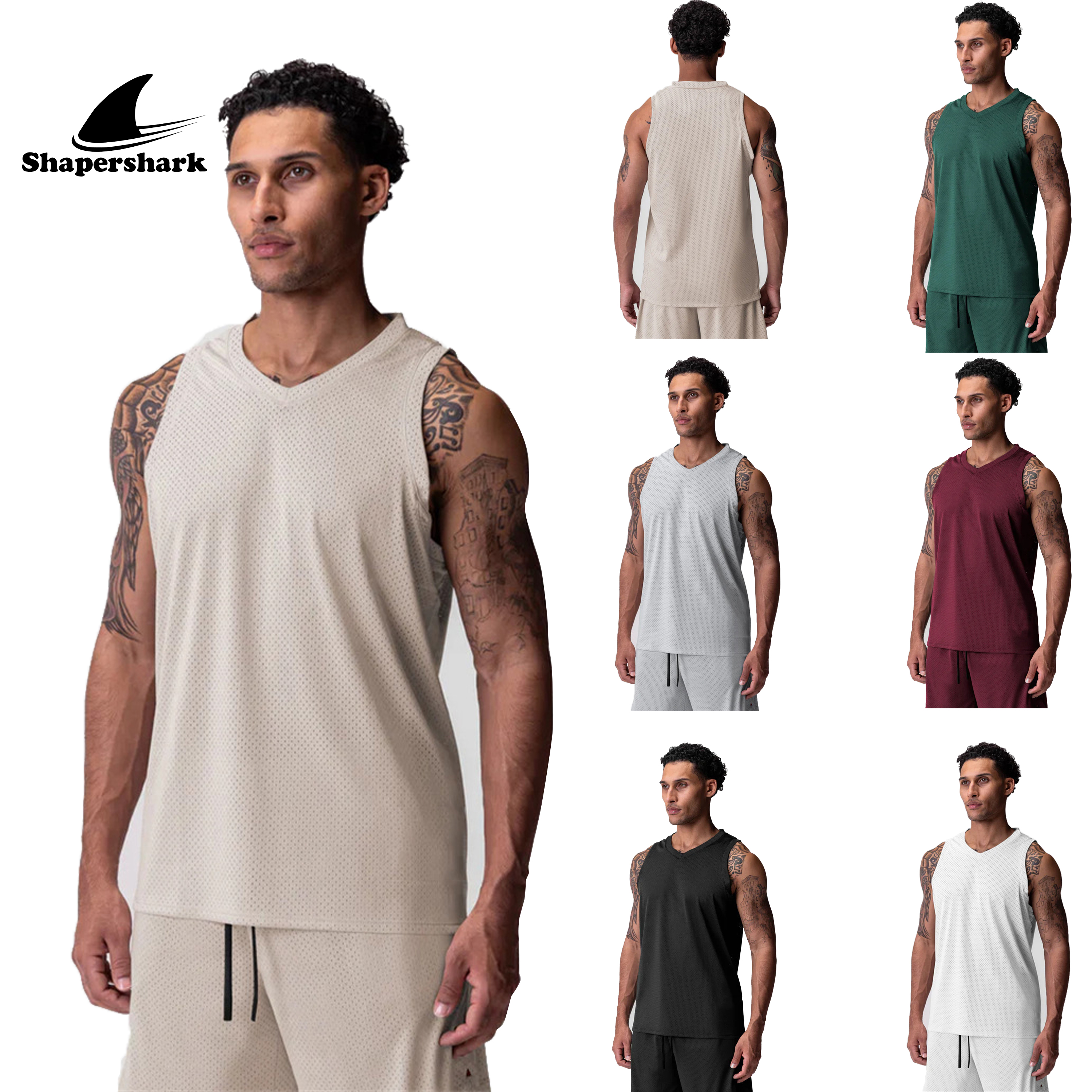 Running Gear Quick Dry - Men's clothes tank top Gym t-shirt