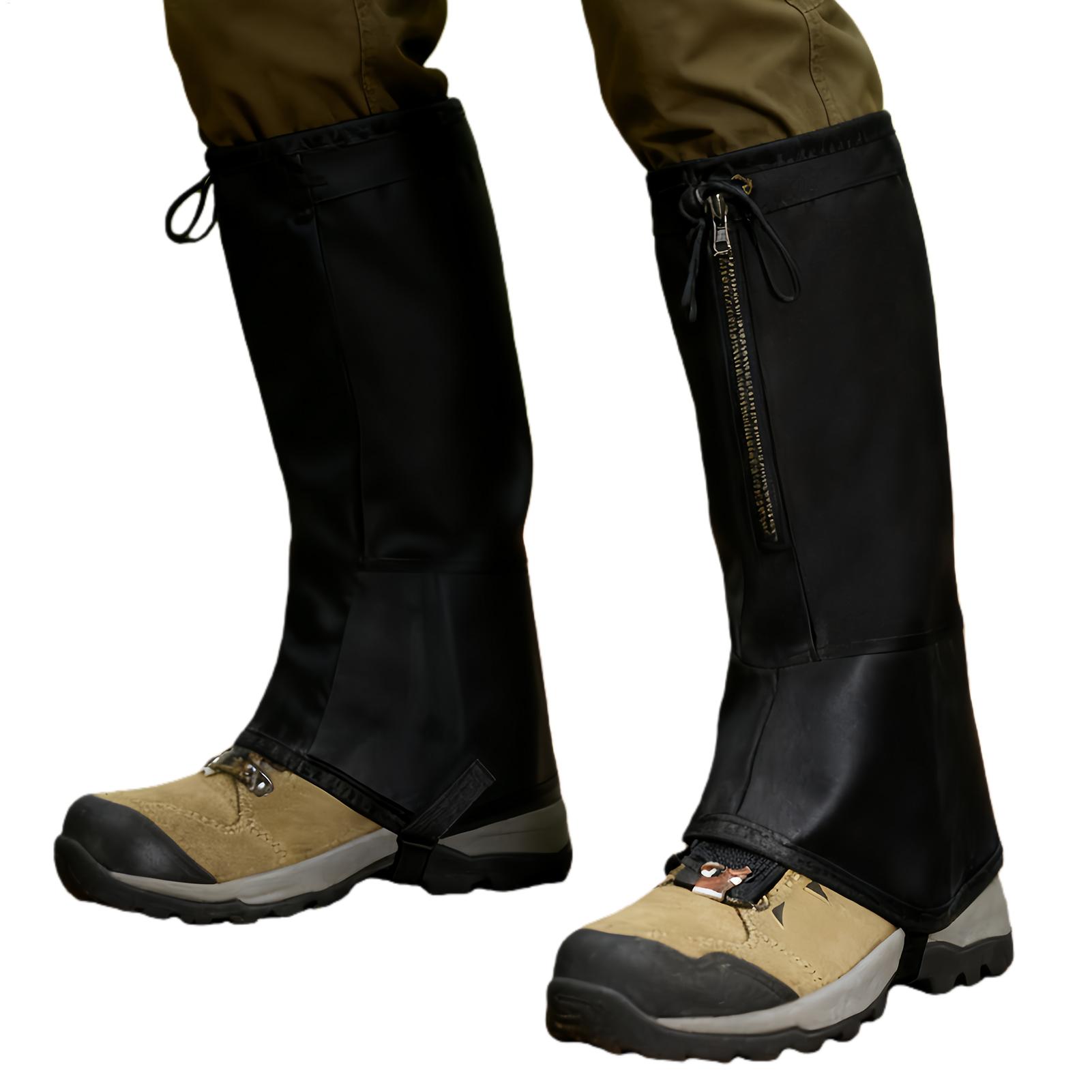 Running Gear In Rain - Waterproof Leg Gaiters for Hiking, Adjustable