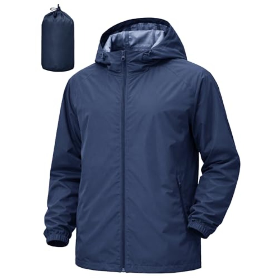 UIQUR Men's Rain Jacket Windbr - Running Gear In Rain ulasan dan harga