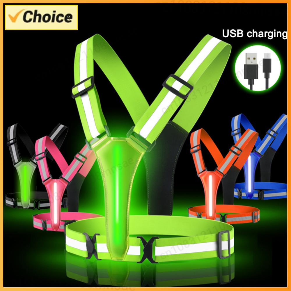 LED Reflective Safety Vest Lig - Reflective Running Jacket ulasan dan harga