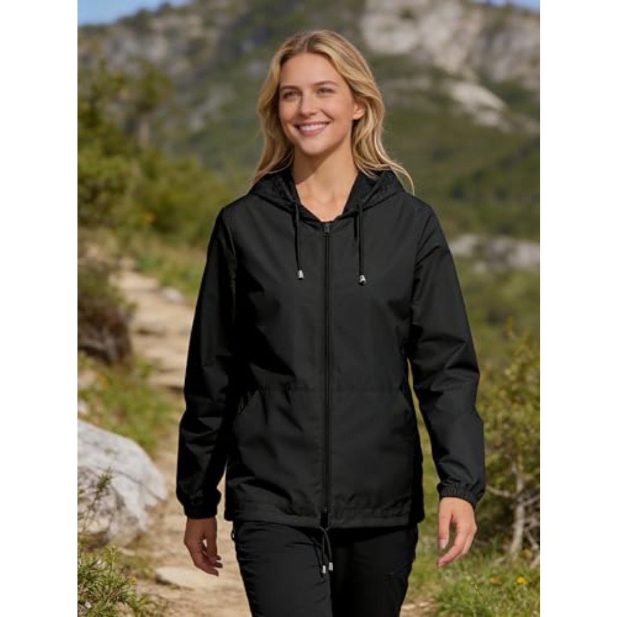 Womens Rain Jacket Lightweight - Running Gear In Rain ulasan dan harga