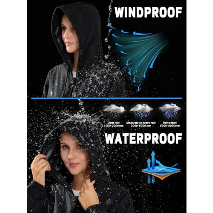 Womens Rain Jacket Lightweight - Running Gear In Rain ulasan dan harga