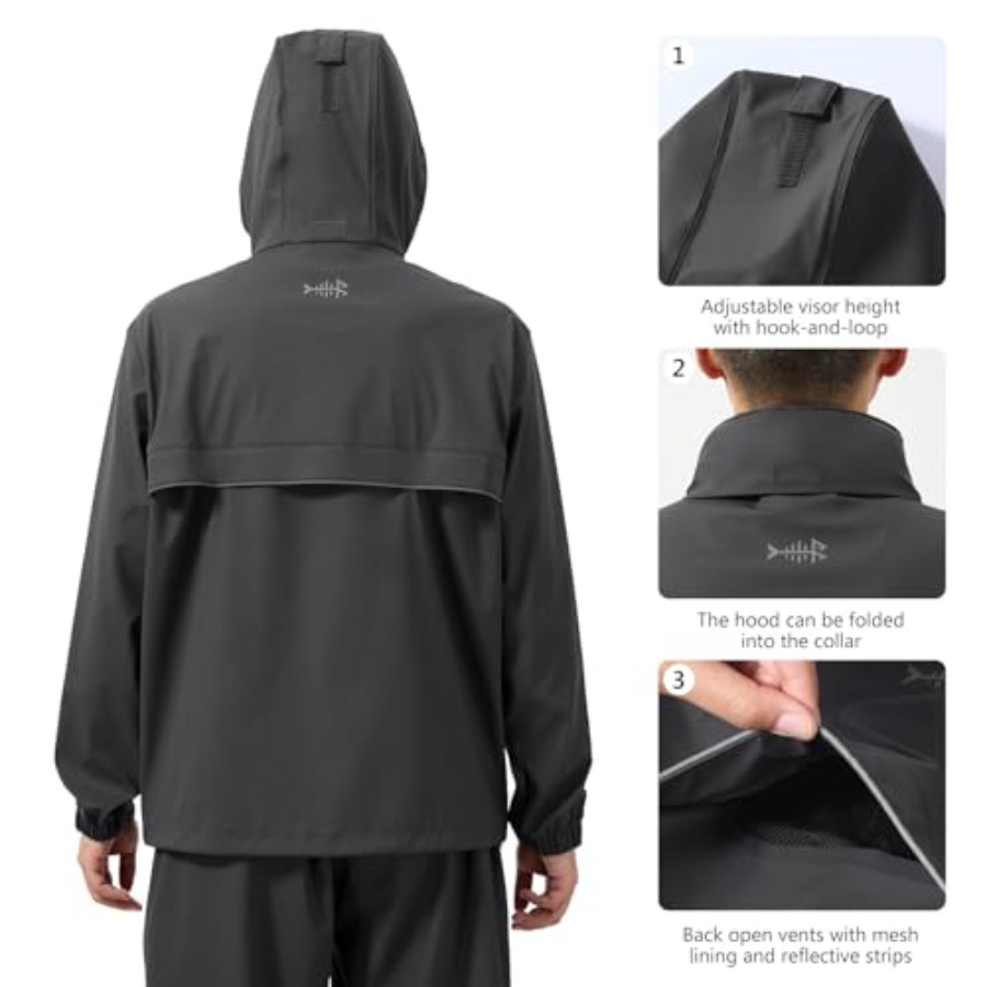 Men's Rain Suit Waterproof Bre - Running Gear In Rain ulasan dan harga