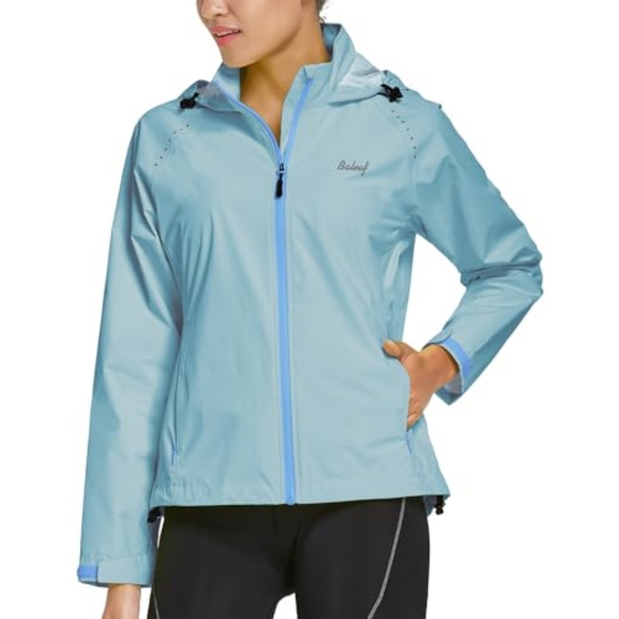 baleaf Women's Rain Jackets Wa - Reflective Running Jacket ulasan dan harga