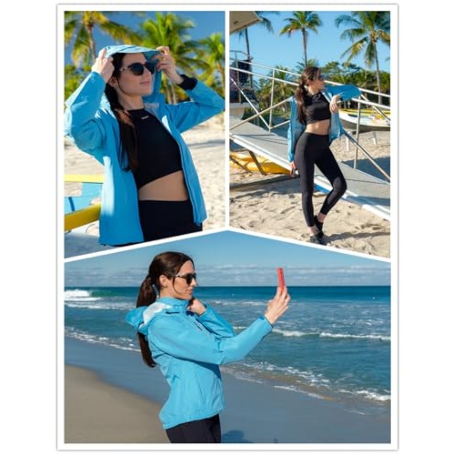 baleaf Women's Rain Jackets Wa - Reflective Running Jacket ulasan dan harga