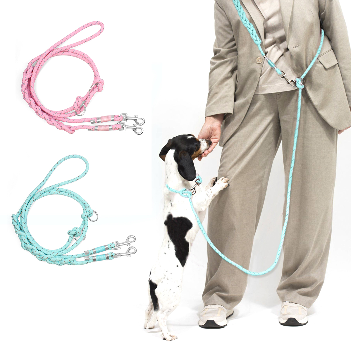 Pet Dog Leashes Adjustable Fre - Running Gear Dog ulasan dan harga