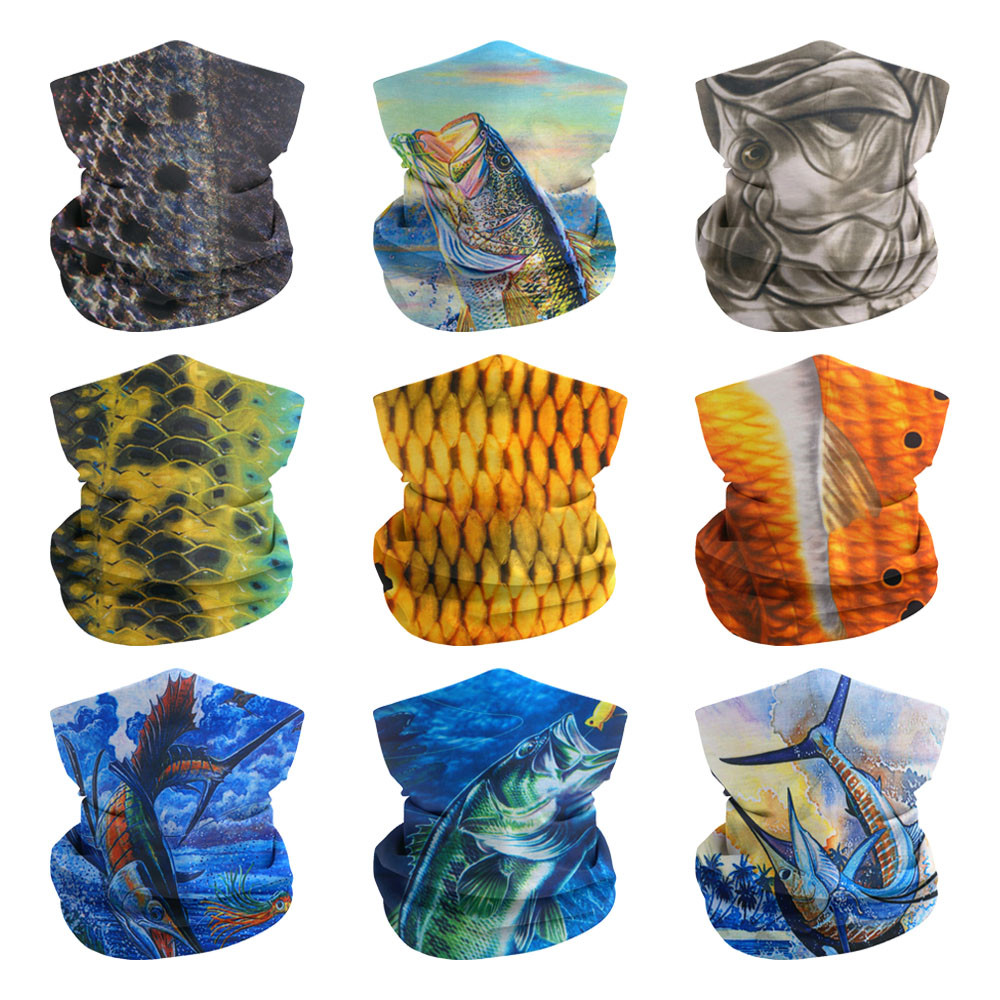 Fish Scales Pattern Neck Gaite - Running Gear Youtube ulasan dan harga